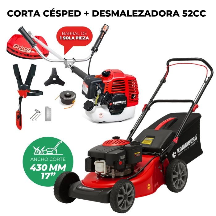 Cortadora De Césped Naftera + Desmalezadora